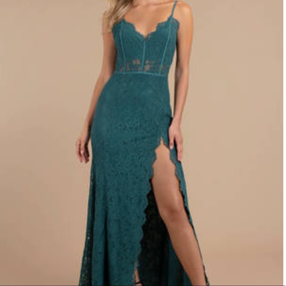 Side Slit Lace Maxi
